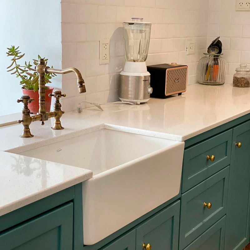 Mesada de Cocina Silestone Mont Blanc Marmoler??a Del Carmen